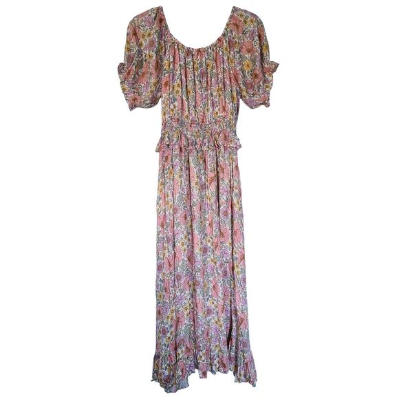 Coven & Co Multicolor Floral Midi Dress Size Medium NWT - Picture 6 of 7
